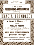 Zaklad rzezbiarsko-kamieniarski braci Trembeckich